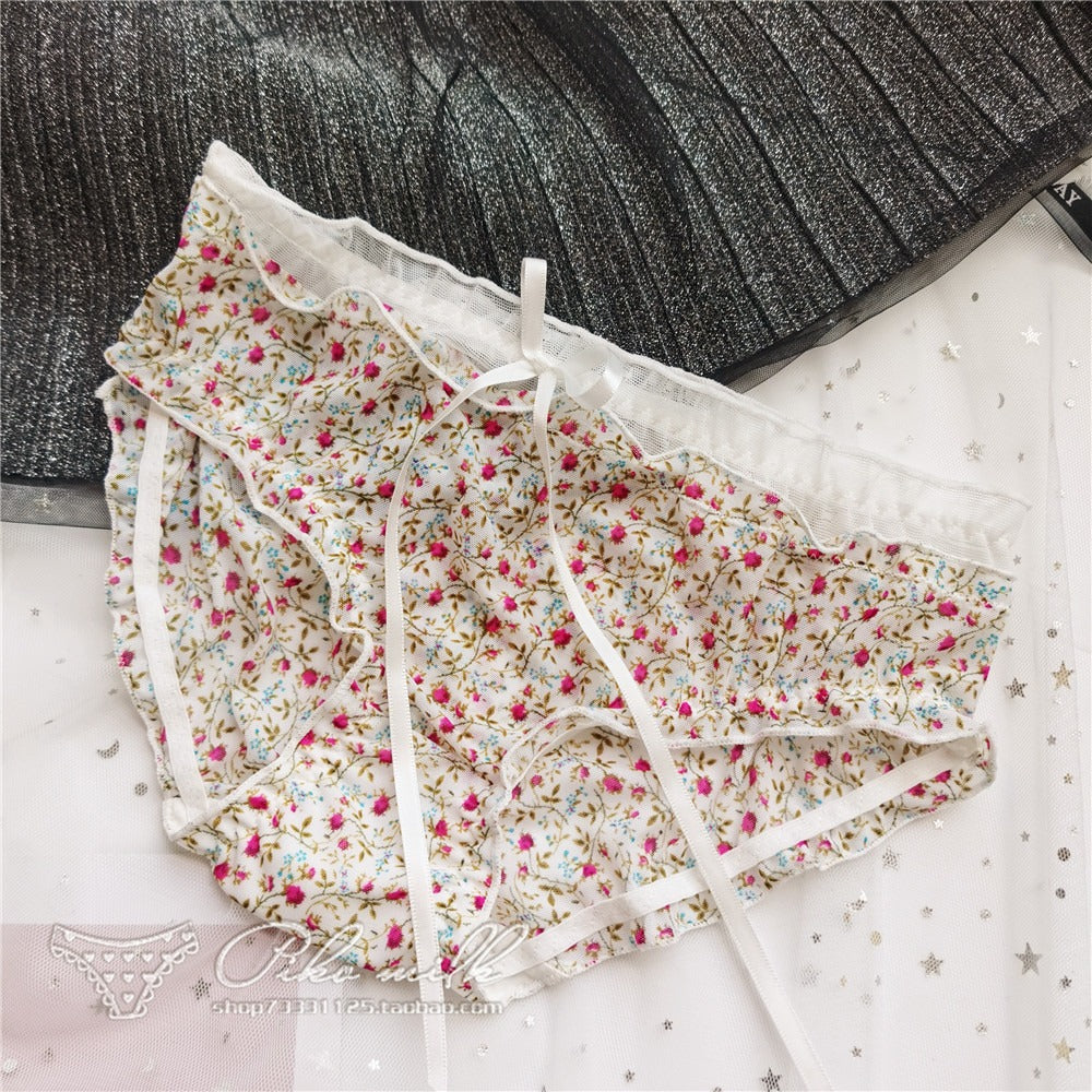 QS Sweet Chiffon Bow Briefs (4 Packs)