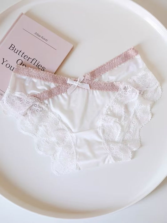 XK Women's lace bow panties