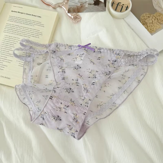 QS Sweet Floral Print Briefs (4 Packs)