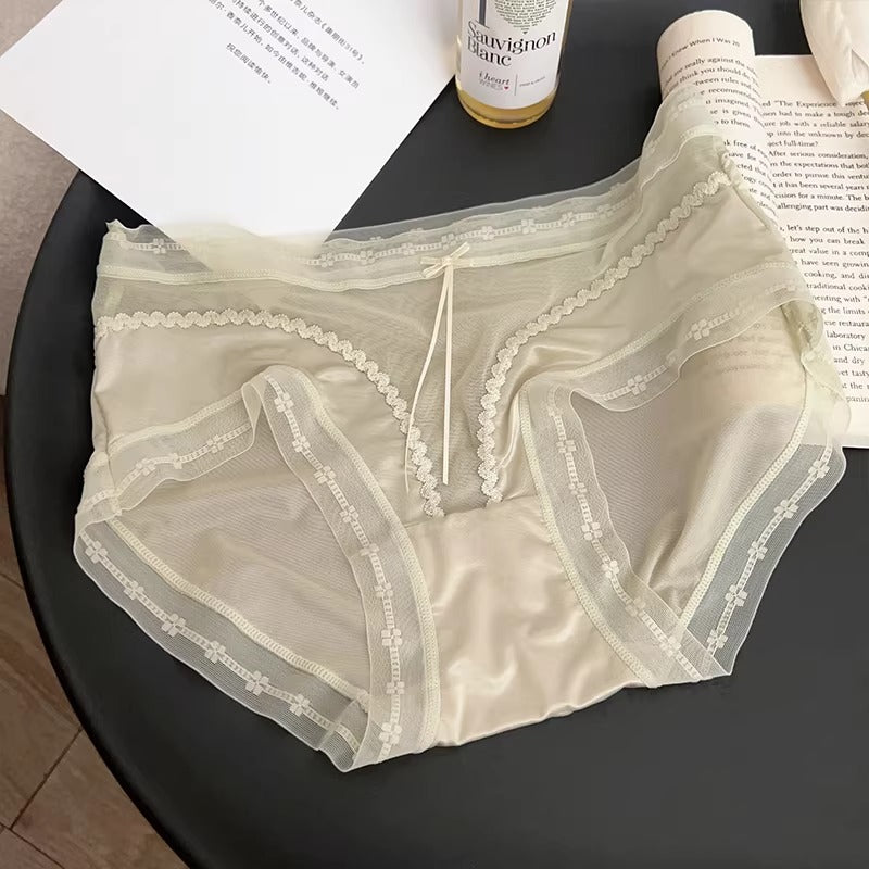 QS French Lace Satin Panties (4 Packs)