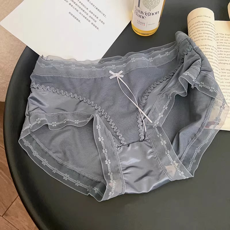 QS French Lace Satin Panties (4 Packs)