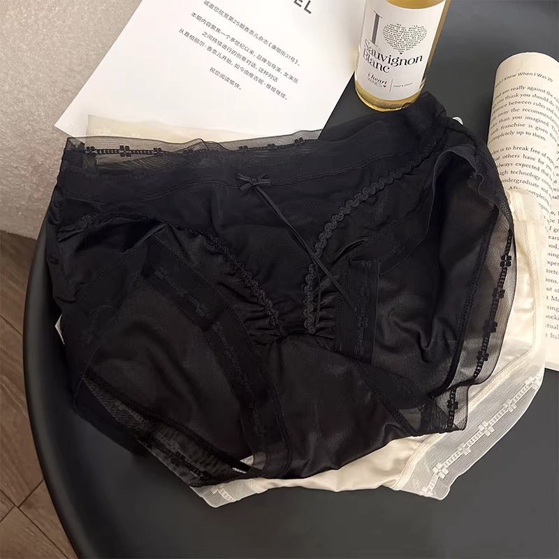 QS French Lace Satin Panties (4 Packs)