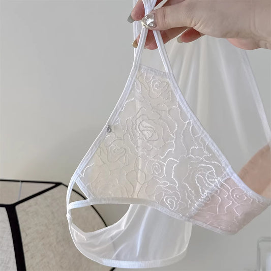 QS Rose Embroidered Lace Briefs (4 Packs)