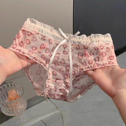 QS Sexy Printed Lace Briefs (4 Packs)