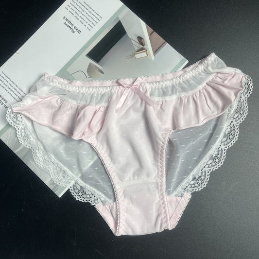 QS Romantic Lace Bow Briefs (4 Packs)