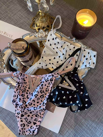 QS Rhinestone Sexy Satin Briefs