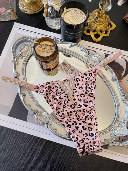 QS Rhinestone Sexy Satin Briefs