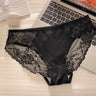 QS Luxury Sexy Lace Satin Panties