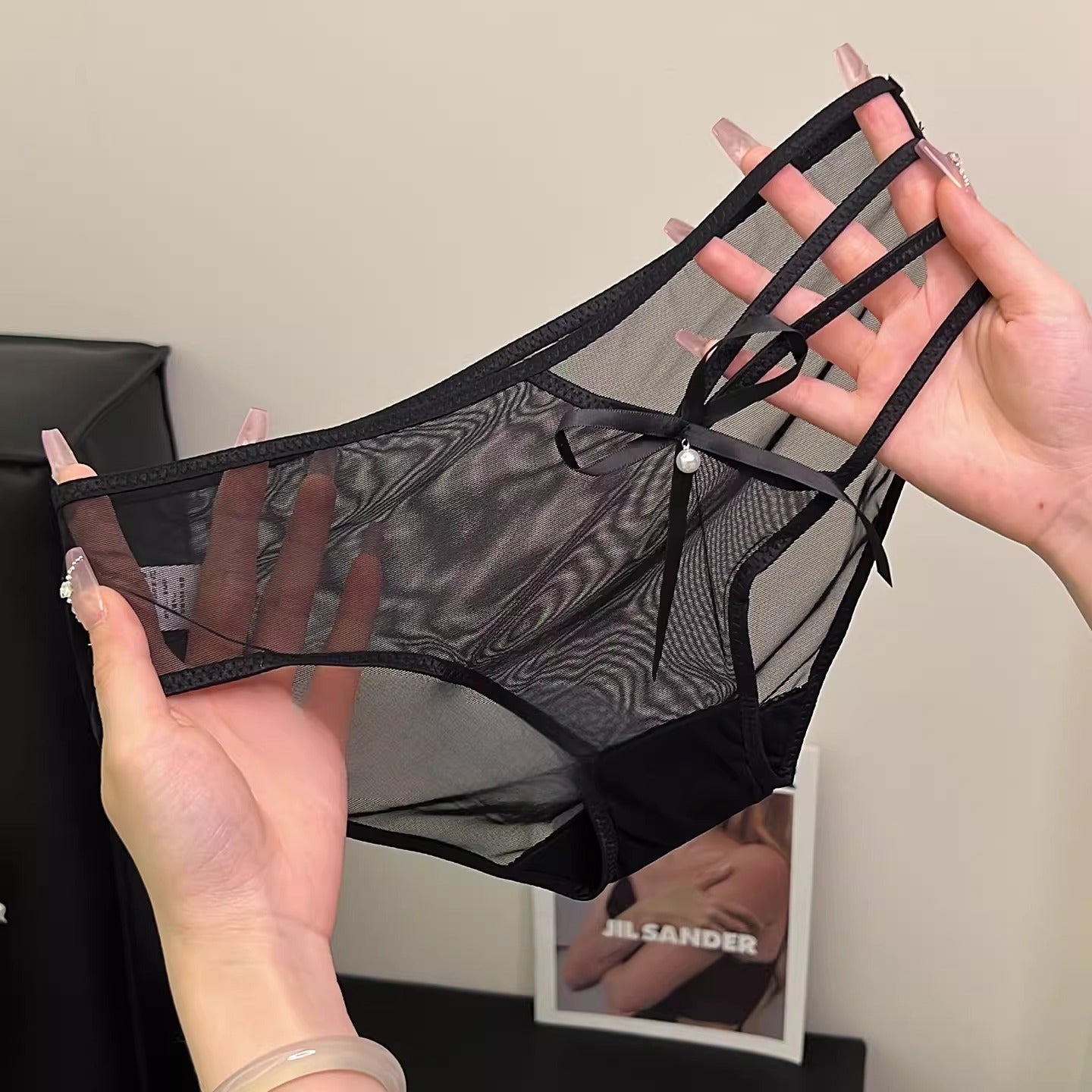 QS Strap Cutout Bow Briefs (4 Packs)