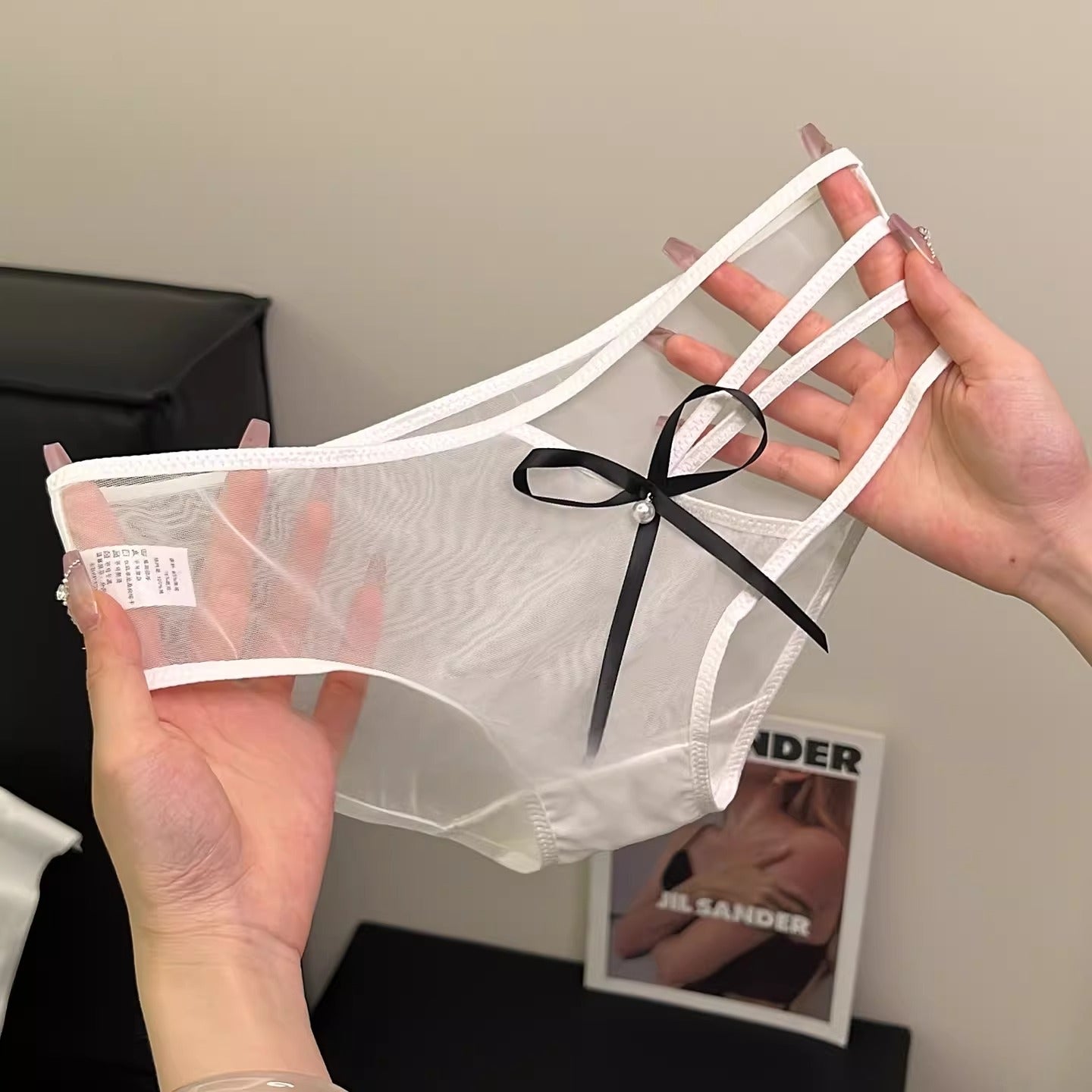 QS Strap Cutout Bow Briefs (4 Packs)