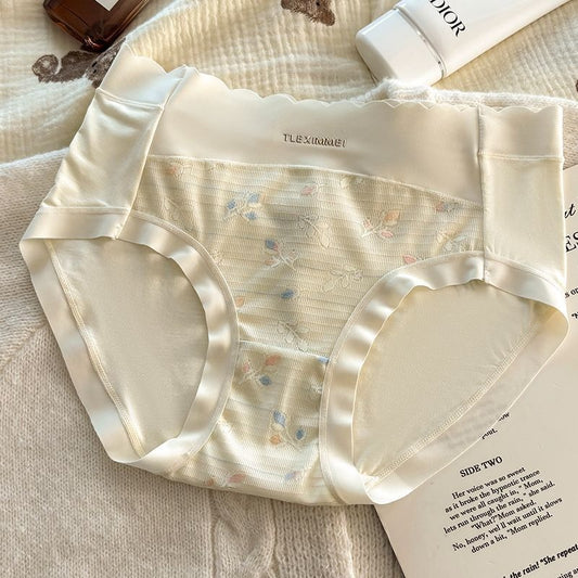 QS High-end Floral Embroidered Lace Panties (4 Packs)