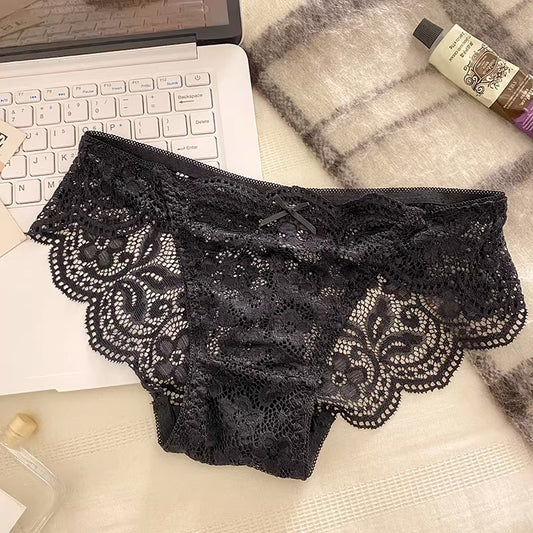 QS Lace Cutout Sexy Briefs (4 Packs)