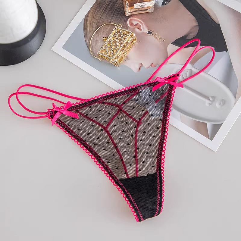 QS Bow Lace Strap Briefs (4 Packs)