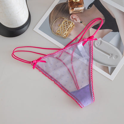 QS Bow Lace Strap Briefs