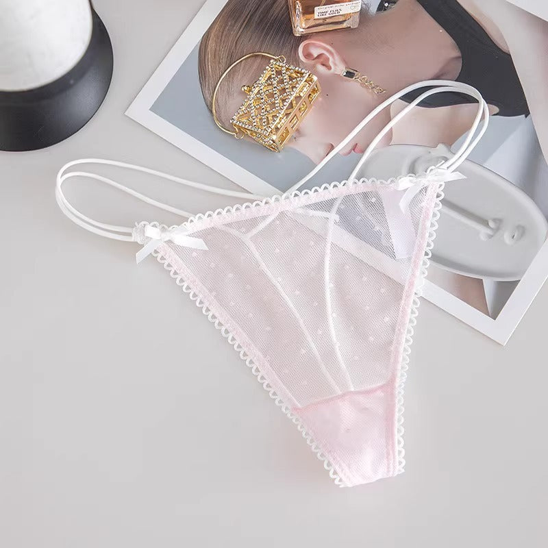 QS Bow Lace Strap Briefs (4 Packs)