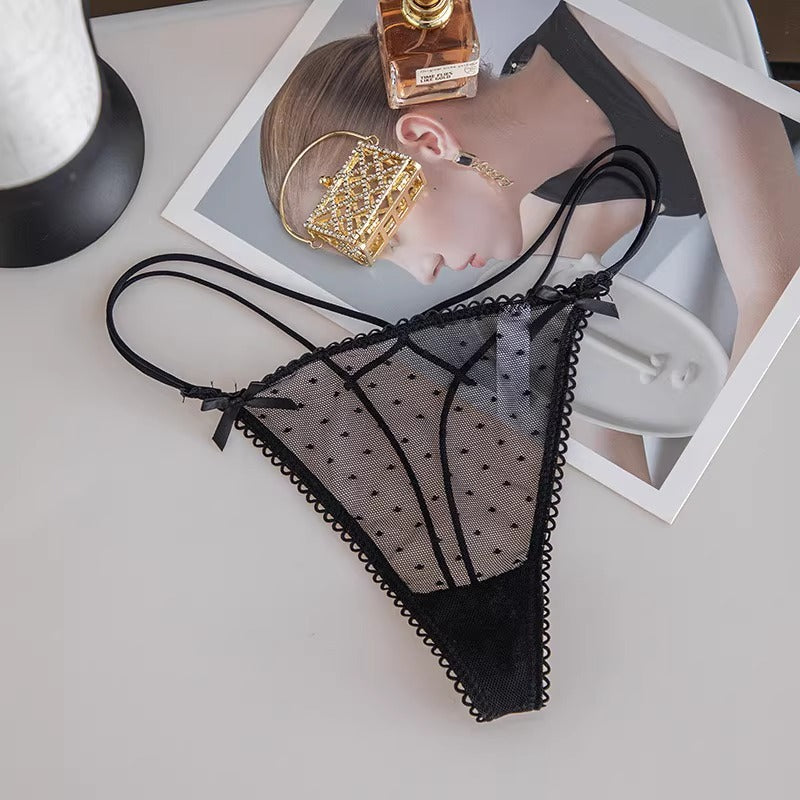 QS Bow Lace Strap Briefs (4 Packs)