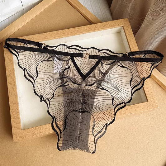 QS Transparent Leaf Lace Panties (4 Packs)