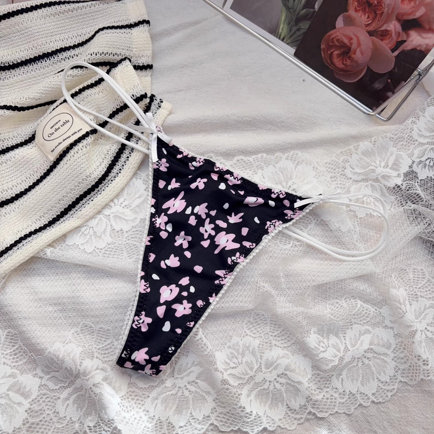 QS Cherry Print Satin Briefs (4 Packs)