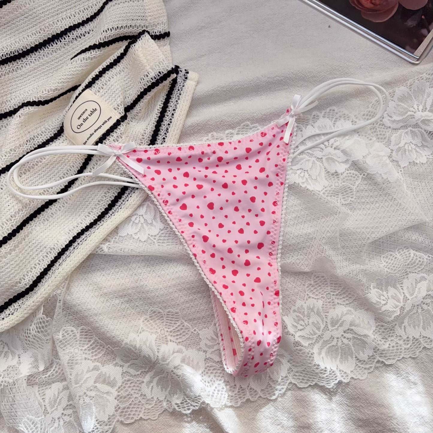 QS Cherry Print Satin Briefs (4 Packs)