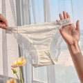 QS Bow Rhinestone Luxury Lace Panties
