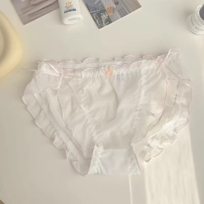 QS Sweet Bow Ruffled Briefs (4 Packs)