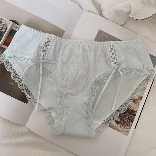 QS Double-sided Bow Cotton Panties (4 Packs)