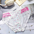 QS Sweet Heart Print Silky Briefs