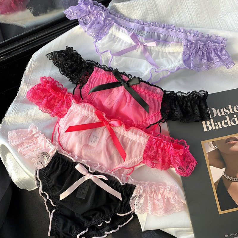 QS Playful Sweetheart Satin Briefs (4 Packs)