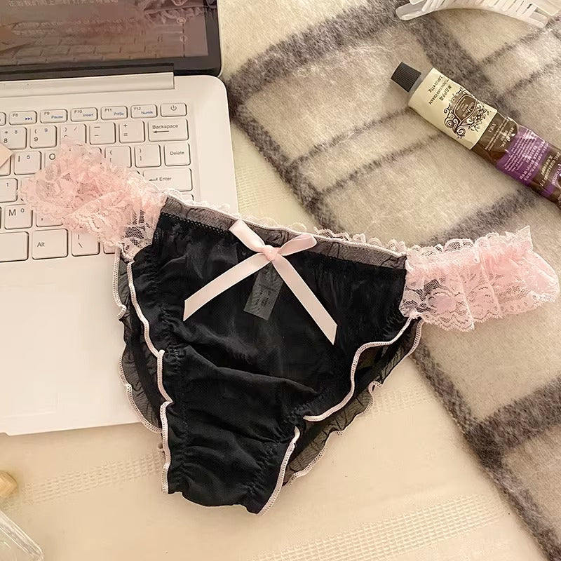 QS Playful Sweetheart Satin Briefs (4 Packs)