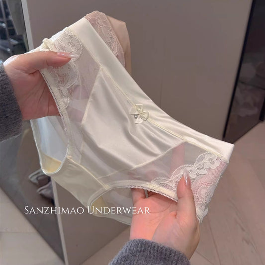 QS French Bow Silky Satin Panties (4 Packs)