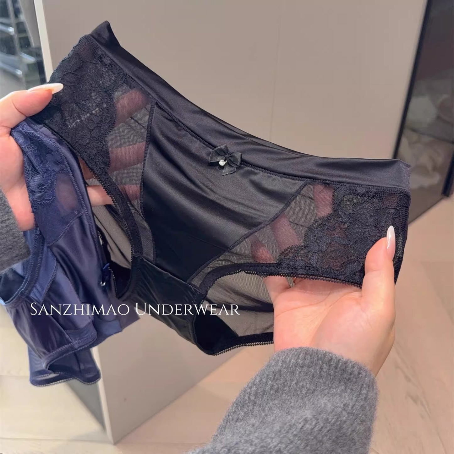 QS French Bow Silky Satin Panties (4 Packs)