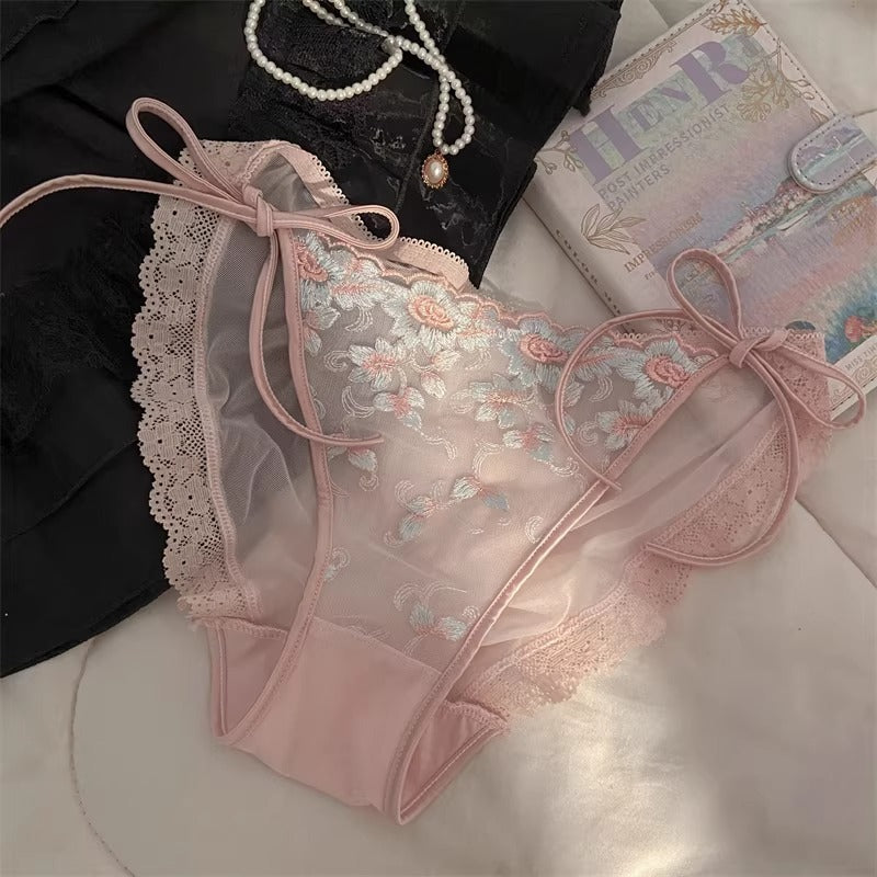 QS High-End Embroidered Sexy Lace Briefs (4 Packs)