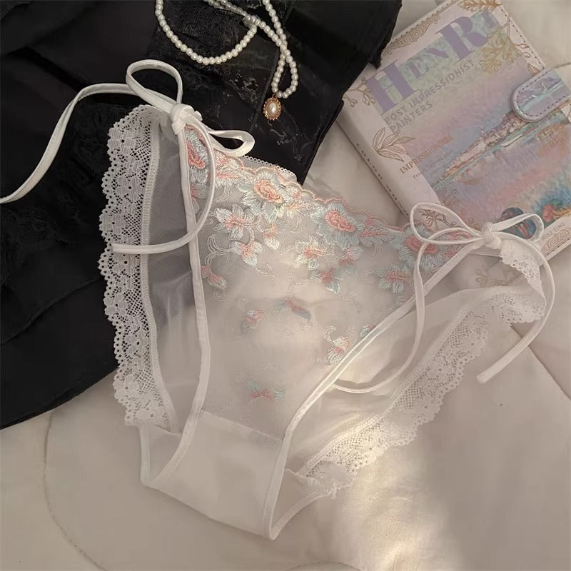 QS High-End Embroidered Sexy Lace Briefs (4 Packs)