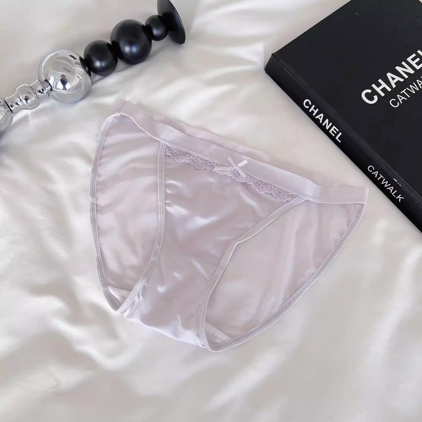 QS Satin High-slit Panties (4 Packs)