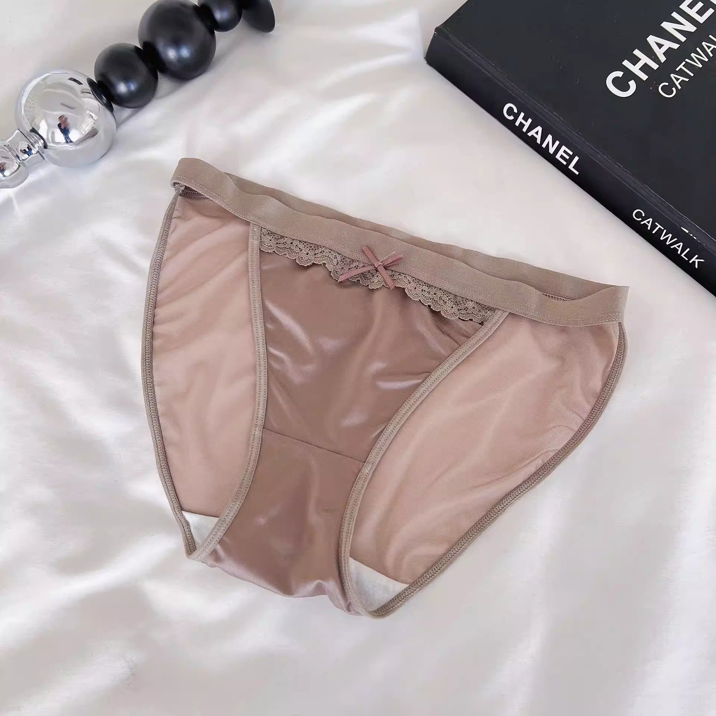 QS Satin High-slit Panties (4 Packs)