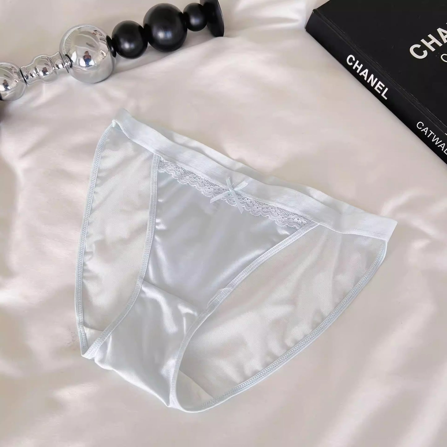 QS Satin High-slit Panties