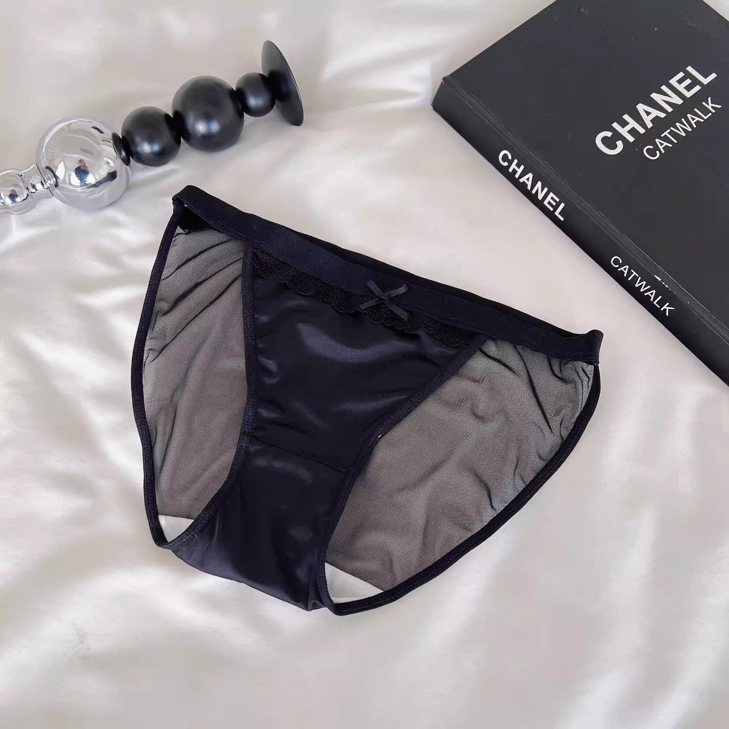 QS Satin High-slit Panties (4 Packs)