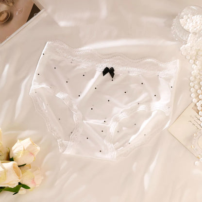 QS Polka Dot Satin Silky Briefs
