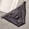 QS Letter Embroidered Satin Briefs