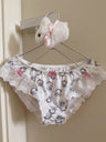 QS Cat Print Ruffled Panties