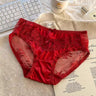 QS Floral Lace Satin Briefs