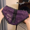 QS Sexy Bow-tie Openwork Lace Briefs