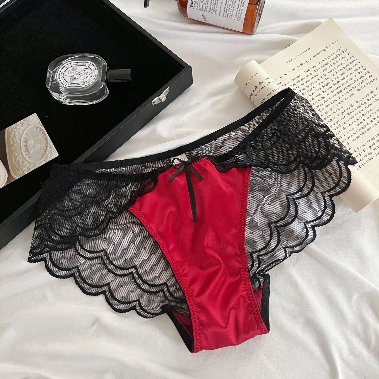 QS Luxury Satin Lace Panties