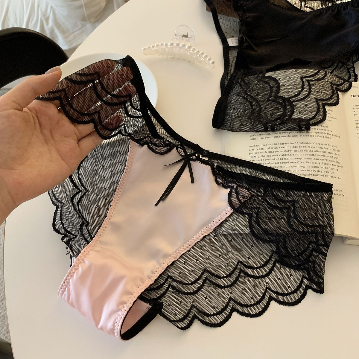 QS Luxury Satin Lace Panties
