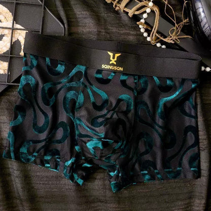 QS Sexy Breathable Mesh Boxer Shorts