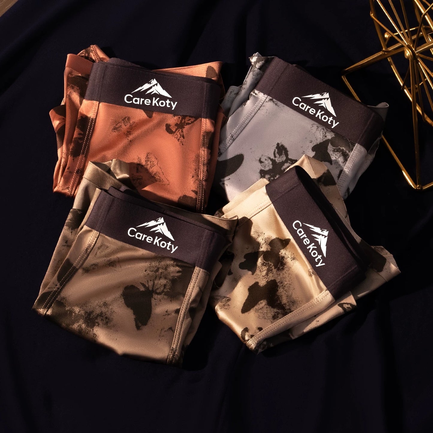 QS Luxury Butterfly Satin Boxer Briefs