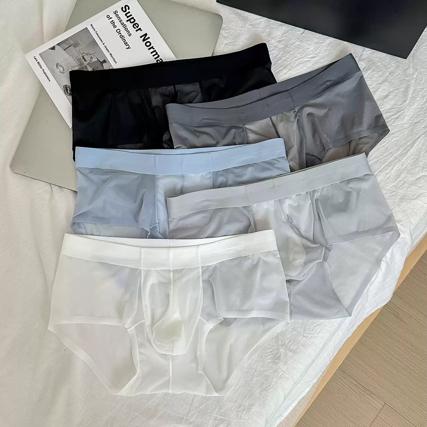 QS Sheer Ice Silk Breathable Briefs