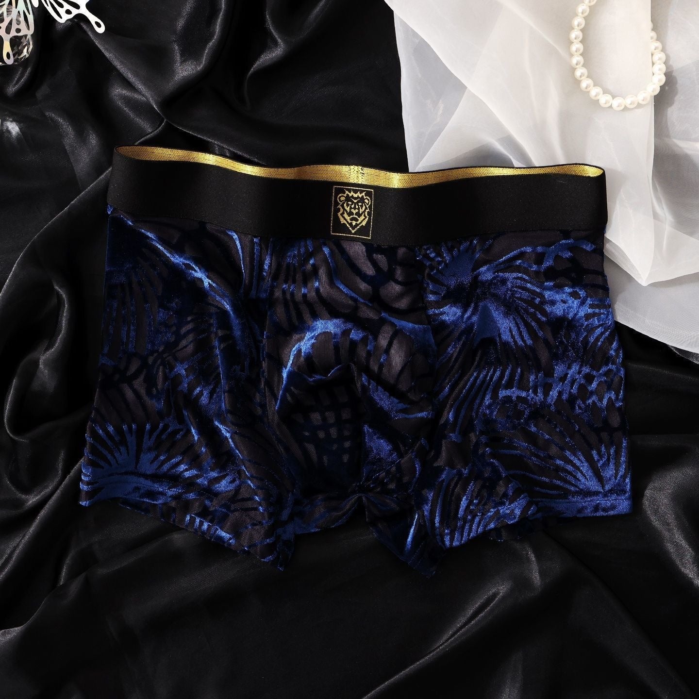 QS Mesh Gradient Jacquard Breathable Boxer Briefs