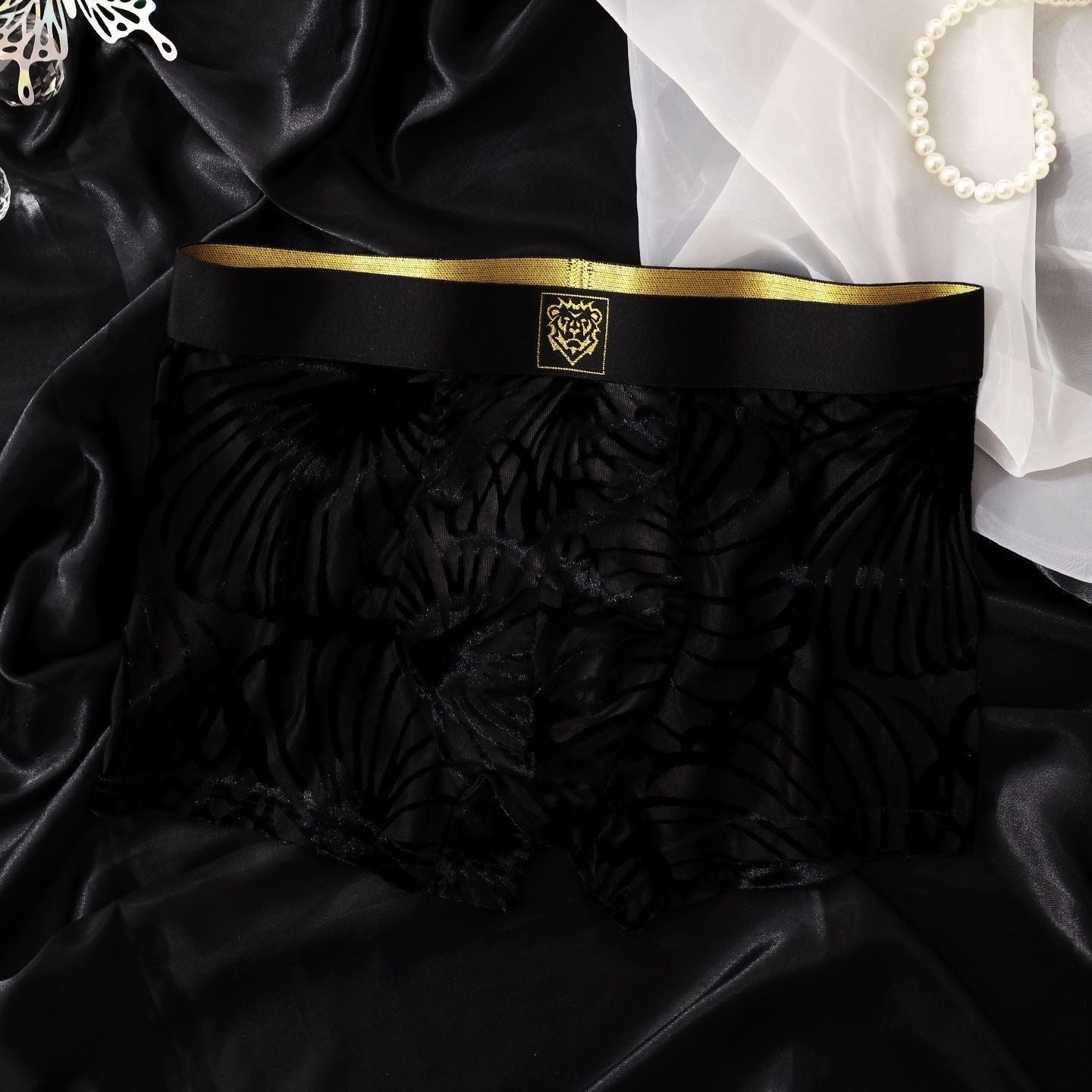 QS Mesh Gradient Jacquard Breathable Boxer Briefs
