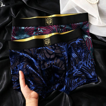 QS Mesh Gradient Jacquard Breathable Boxer Briefs